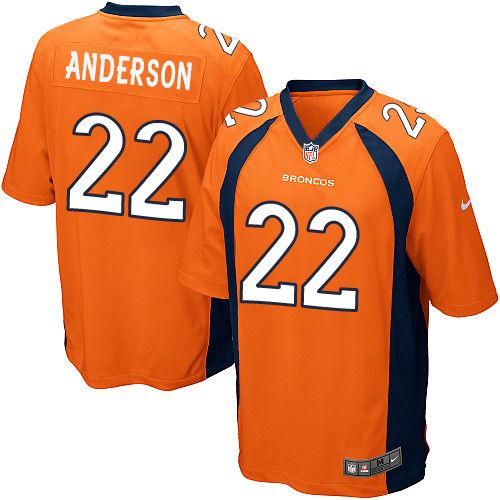 Nike Broncos #22 C.J. Anderson Orange Team Color Youth Stitched NFL New Elite Jersey